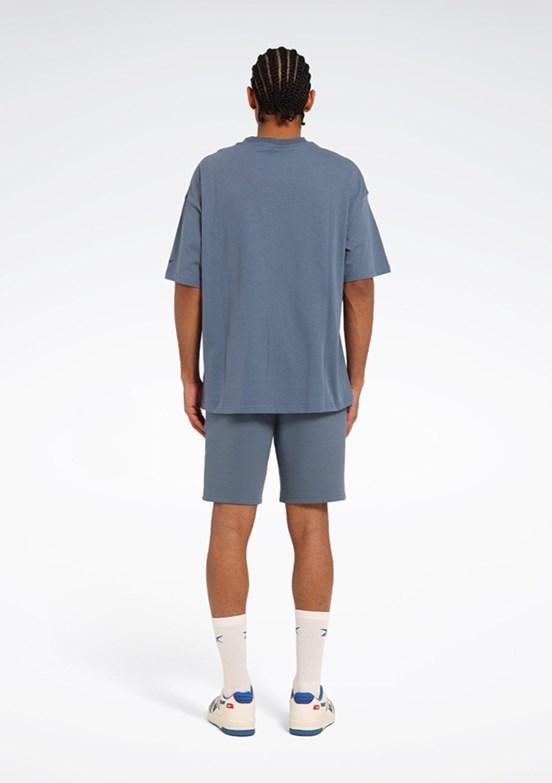 REEBOK Cumming Short Petrol Rengi Erkek Baskılı Şort