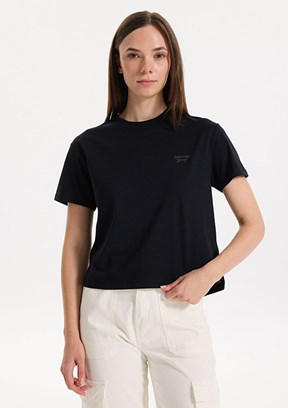 REEBOK 5M NEW ID UNIQ TEE Siyah Kadın T-Shirt