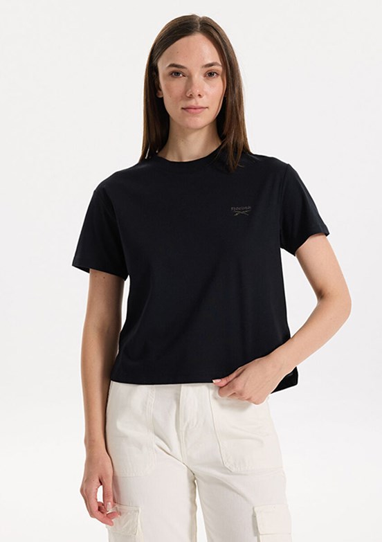 REEBOK 5M NEW ID UNIQ TEE Siyah Kadın T-Shirt