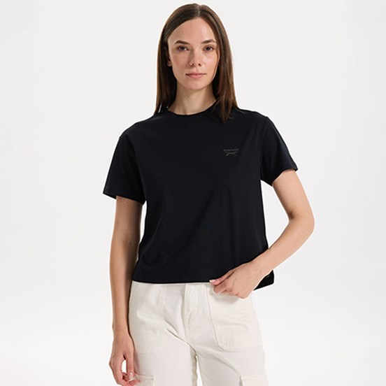 REEBOK 5M NEW ID UNIQ TEE Siyah Kadın T-Shirt