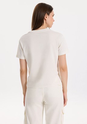 REEBOK 5M NEW ID UNIQ TEE Beyaz Kadın T-Shirt