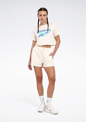 REEBOK New ID Reg Crp Tee Bej Kadın Kısa Kol T-shirt