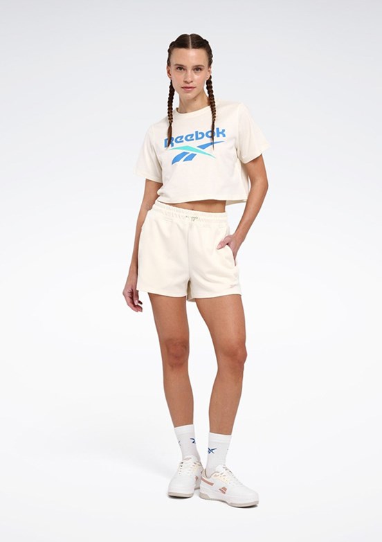 REEBOK New ID Reg Crp Tee Bej Kadın Kısa Kol T-shirt