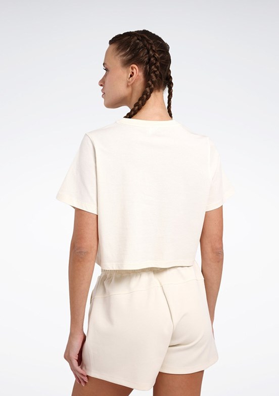 REEBOK New ID Reg Crp Tee Bej Kadın Kısa Kol T-shirt