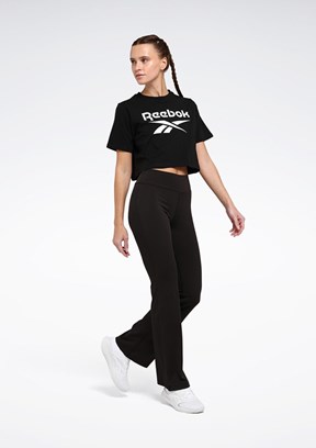 REEBOK New ID Reg Crp Tee Siyah Kadın Kısa Kol T-shirt