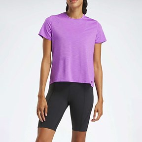 REEBOK 5M RBK-CHILL ATHLETIC TEE Lila Kadın Slim Fit T-Shirt