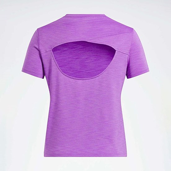 REEBOK 5M RBK-CHILL ATHLETIC TEE Lila Kadın Slim Fit T-Shirt
