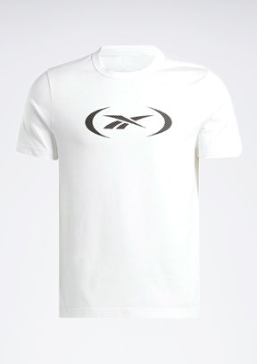 REEBOK Basketball Beyaz Erkek Kısa Kol T-shirt