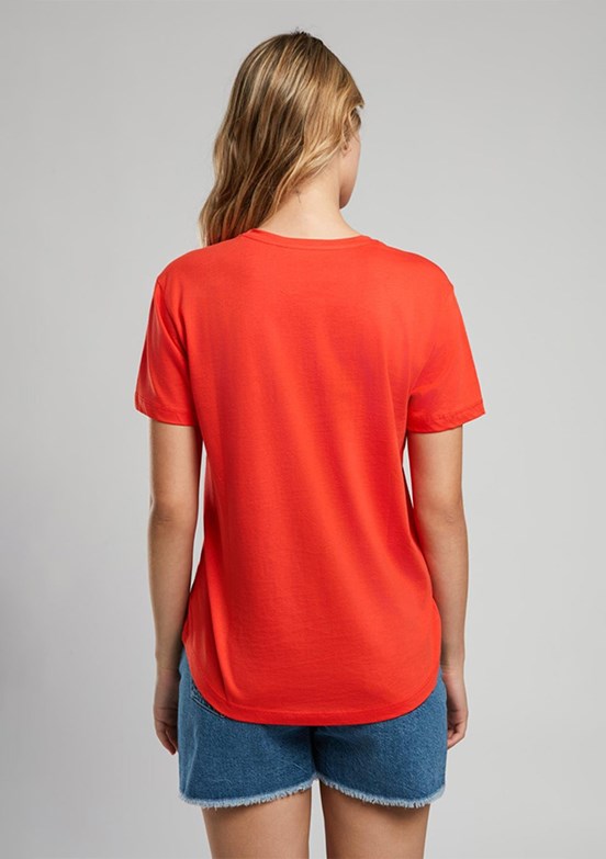 LEE COOPER Londonlogo Mercan Kadın O Yaka T-shirt