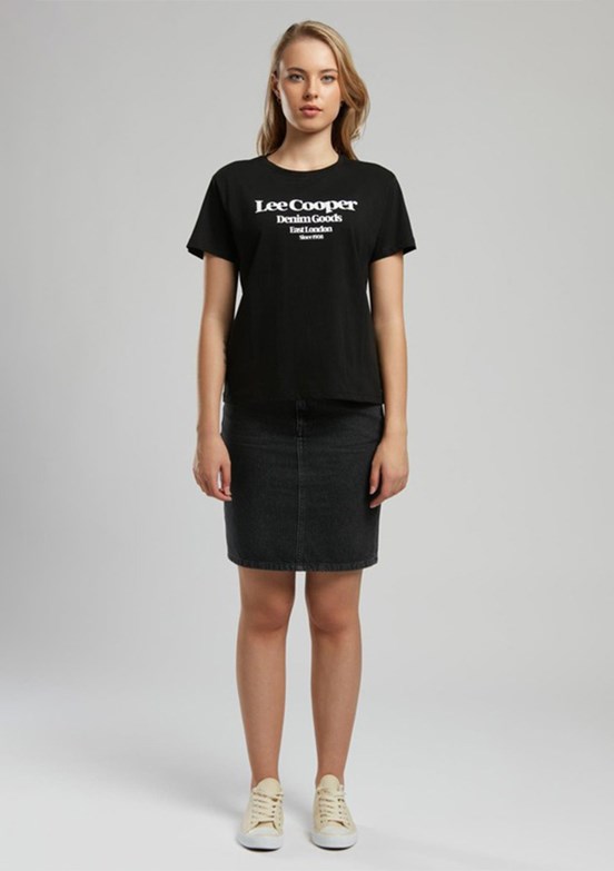 LEE COOPER Brighton Siyah Kadın O Yaka T-shirt
