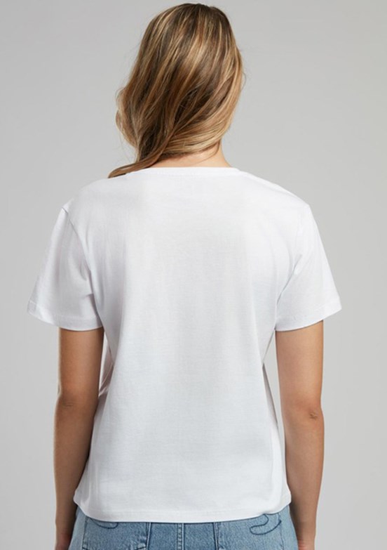 LEE COOPER Zebrars Beyaz Kadın O Yaka T-shirt