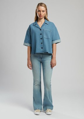 LEE COOPER Boho Kadın Denim Gömlek