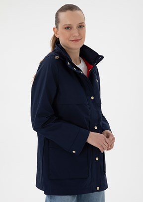 US POLO ASSN Lacivert Kadın Basic Kaban