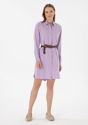 US POLO ASSN Mor Kadın Culotte Elbise
