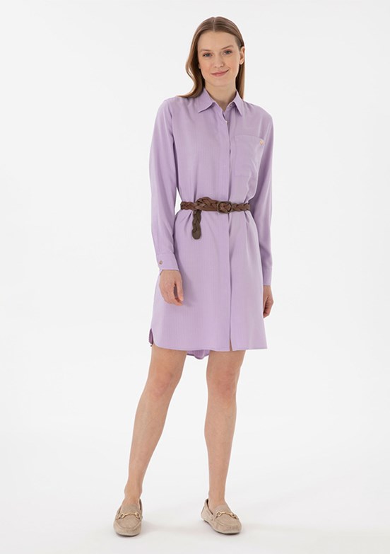 US POLO ASSN Mor Kadın Culotte Elbise