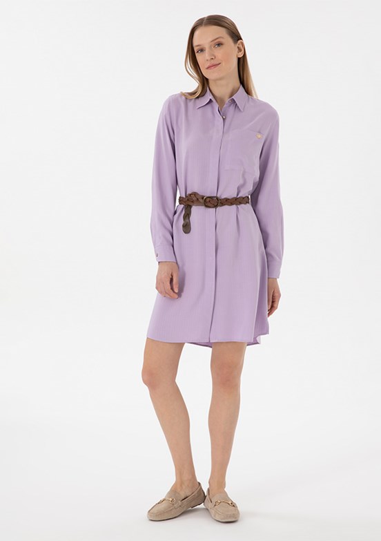US POLO ASSN Mor Kadın Culotte Elbise