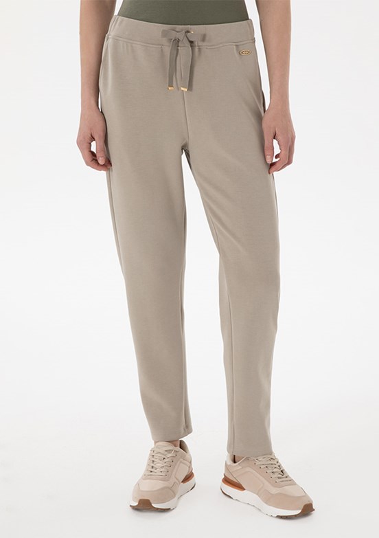 US POLO ASSN Yeşil Kadın Slim Pantolon