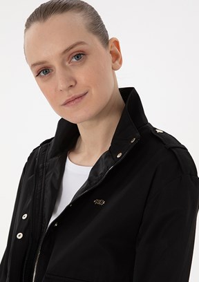 US POLO ASSN Siyah Kadın Regular Mont
