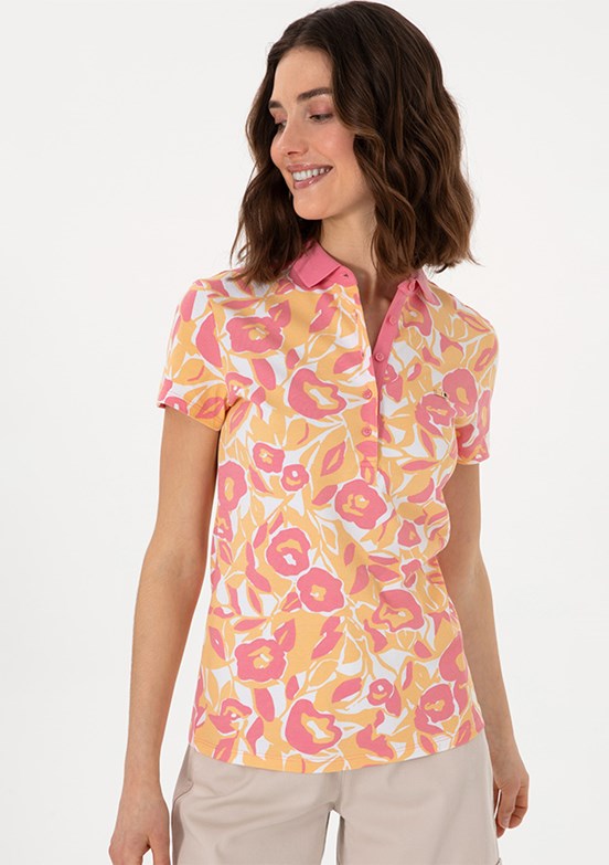 US POLO ASSN Pembe Kadın Slim T-shirt