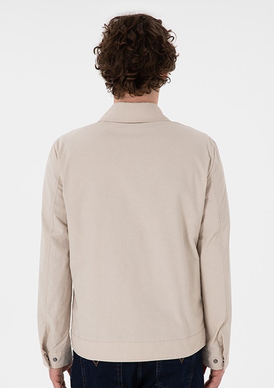 US POLO ASSN Bej Erkek Basic Mont
