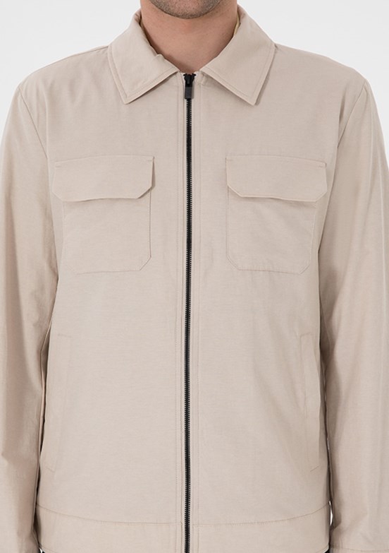 US POLO ASSN Bej Erkek Basic Mont