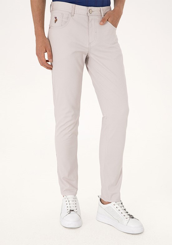 US POLO ASSN Gri Erkek Chino Pantolon
