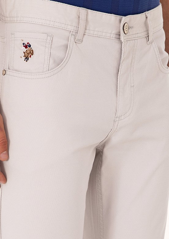 US POLO ASSN Gri Erkek Chino Pantolon