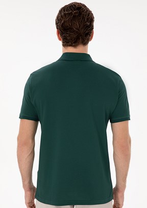 US POLO ASSN Yeşil Erkek Basic T-Shirt