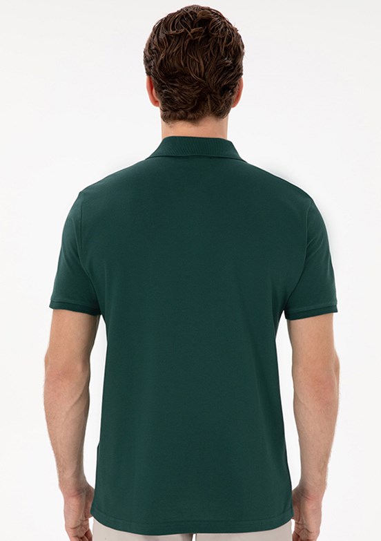 US POLO ASSN Yeşil Erkek Basic T-Shirt