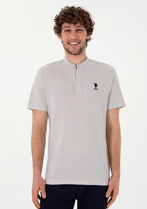 US POLO ASSN Gri Erkek Regular T-Shirt