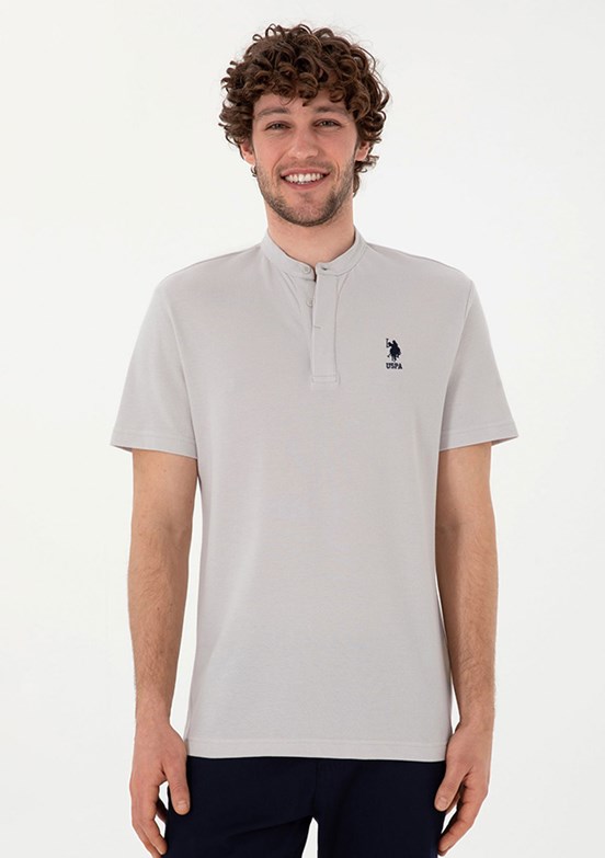 US POLO ASSN Gri Erkek Regular T-Shirt
