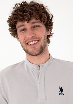 US POLO ASSN Gri Erkek Regular T-Shirt