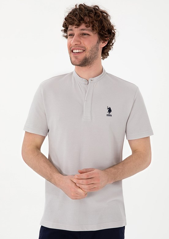 US POLO ASSN Gri Erkek Regular T-Shirt