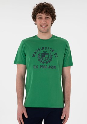 US POLO ASSN Yeşil Erkek Regular T-Shirt