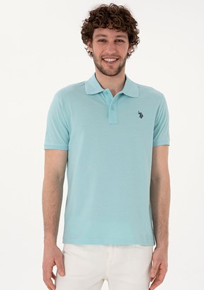 US POLO ASSN Mavi Erkek Basic T-Shirt