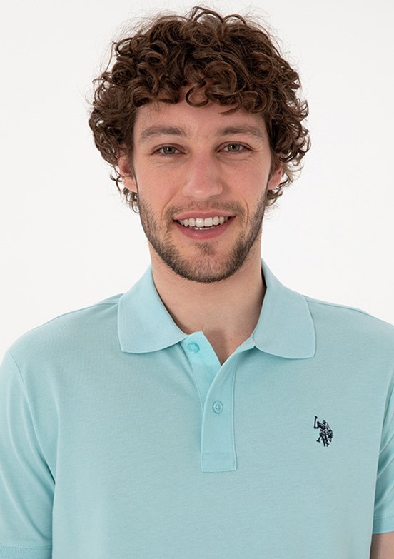 US POLO ASSN Mavi Erkek Basic T-Shirt