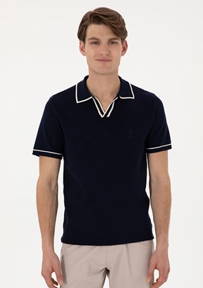 US POLO ASSN Lacivert Erkek Slim Kazak