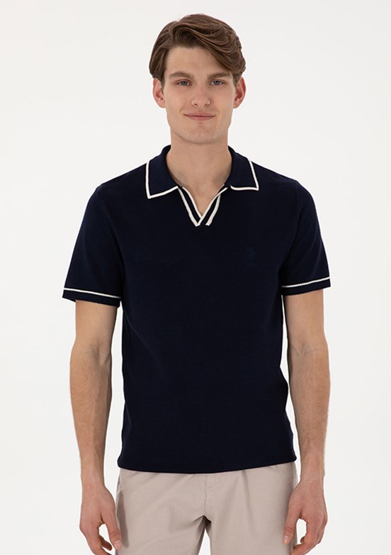 US POLO ASSN Lacivert Erkek Slim Kazak