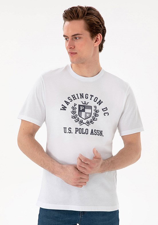 US POLO ASSN Beyaz Erkek Regular T-Shirt