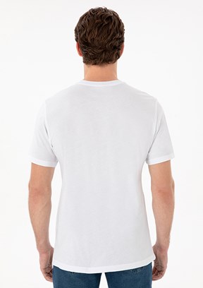 US POLO ASSN Beyaz Erkek Regular T-Shirt