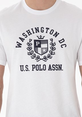US POLO ASSN Beyaz Erkek Regular T-Shirt