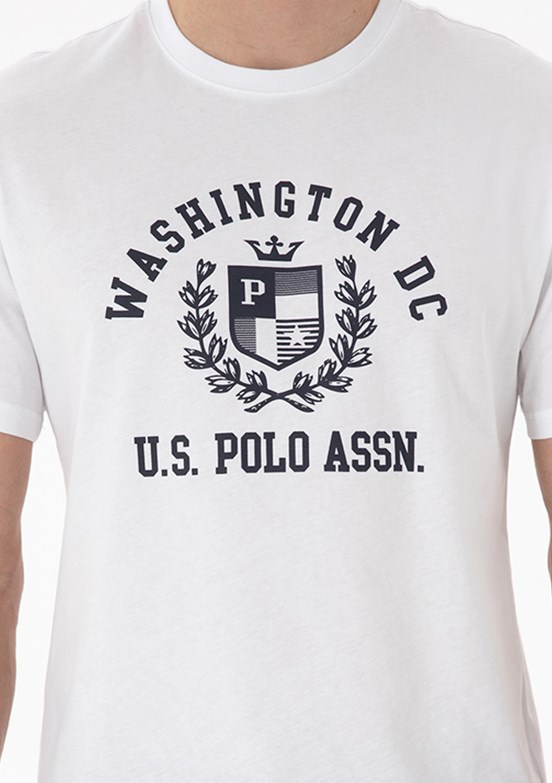 US POLO ASSN Beyaz Erkek Regular T-Shirt