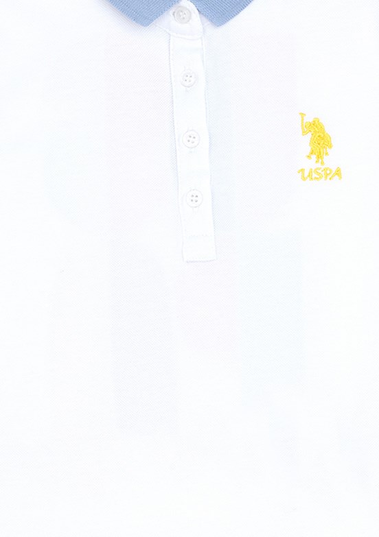 US POLO ASSN Beyaz Kız Çocuk Örme Elbise