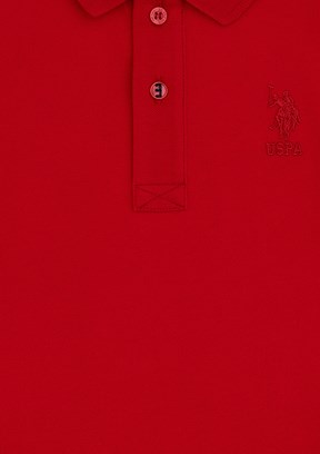 US POLO ASSN Erkek Çocuk Kırmızı Basic T-Shirt