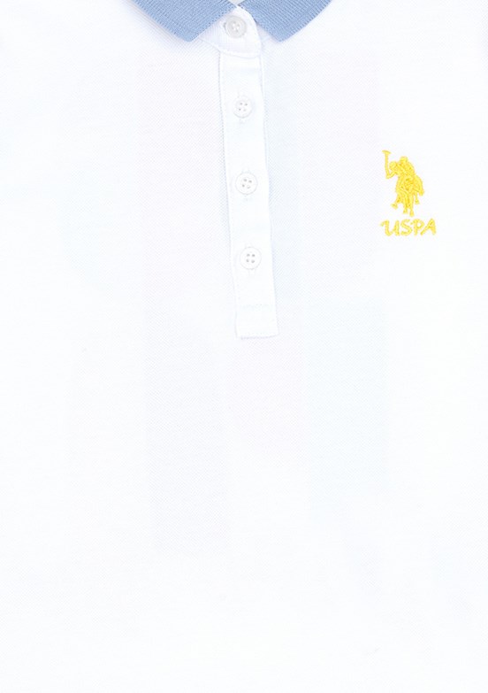 US POLO ASSN Beyaz Kız Çocuk Örme Elbise