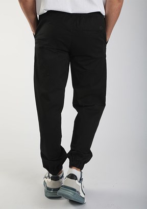 LEE COOPER Siyah Erkek Bilekten Lastikli Jogger Pantolon