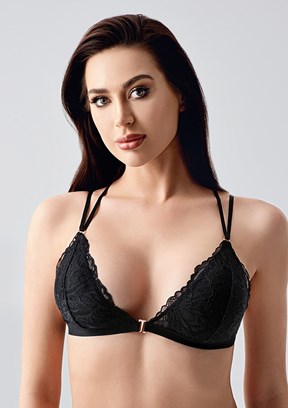 NEW BRA - 3383260000 Kadın Siyah Desteksiz Bralet