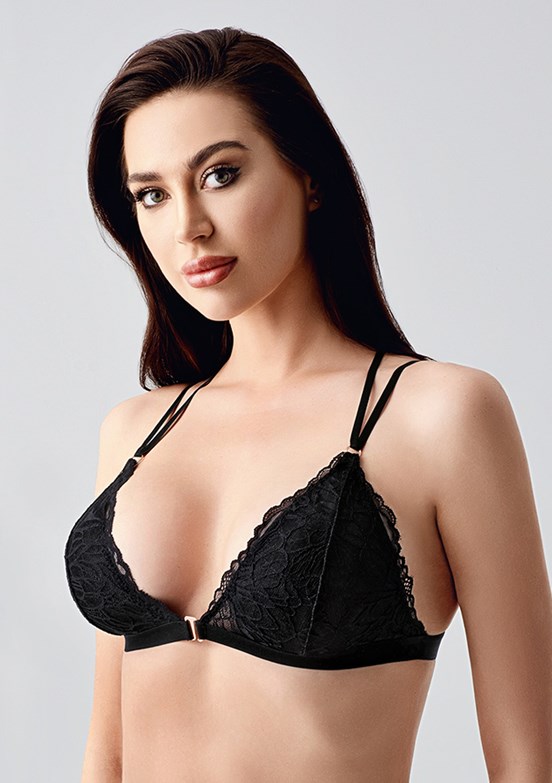 NEW BRA - 3383260000 Kadın Siyah Desteksiz Bralet