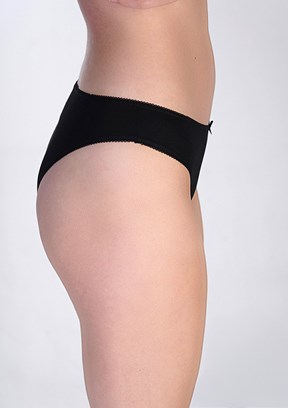 NEW BRA - 3650050000 Kadın Siyah Brazilian Penye 3'Lü Külot