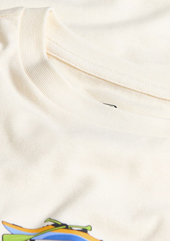 SKECHERS Beyaz Erkek Çocuk Baskılı T-Shirt